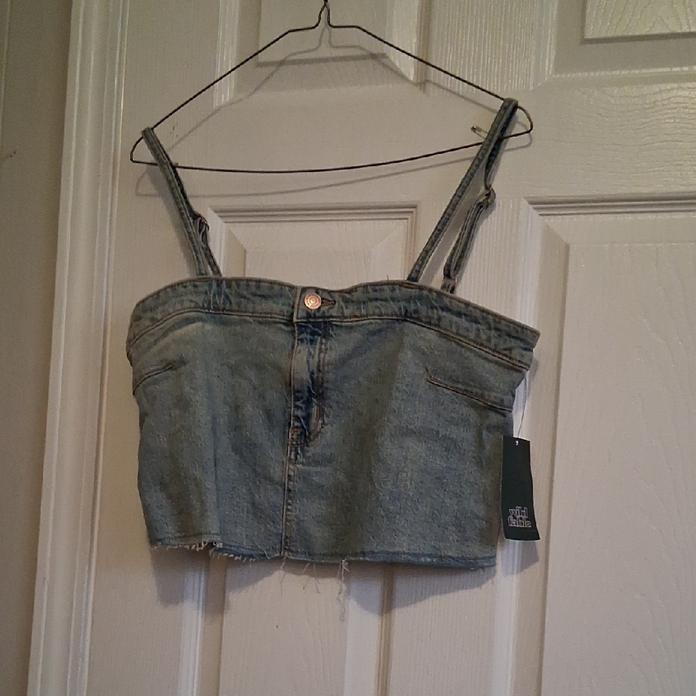 Denim Crop Top